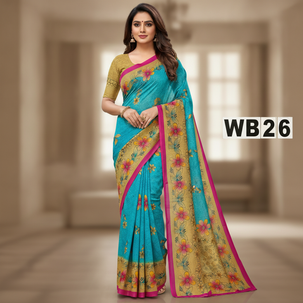 poonam withblouse -rain drop