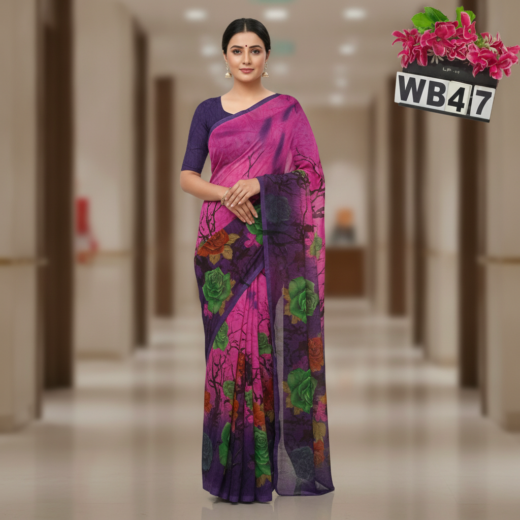 poonam withblouse -rain drop
