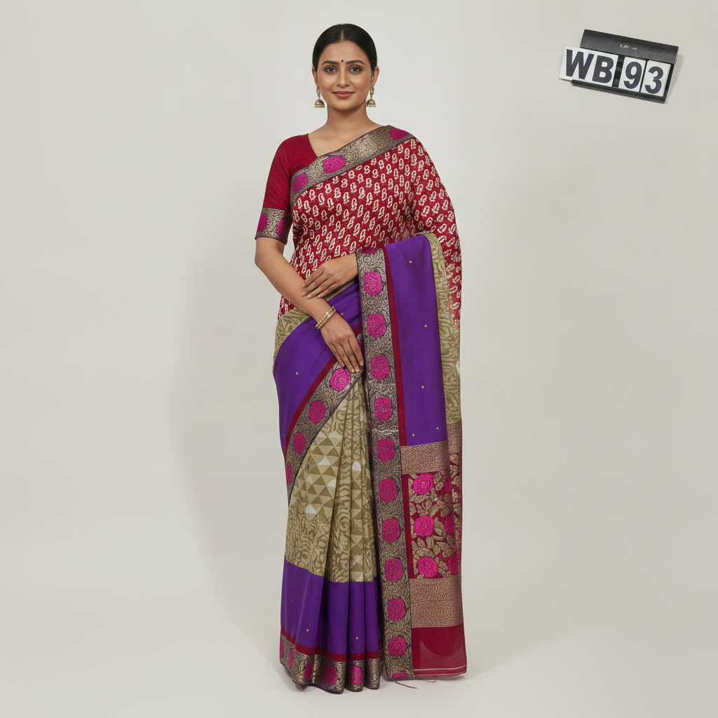 poonam withblouse -rain drop