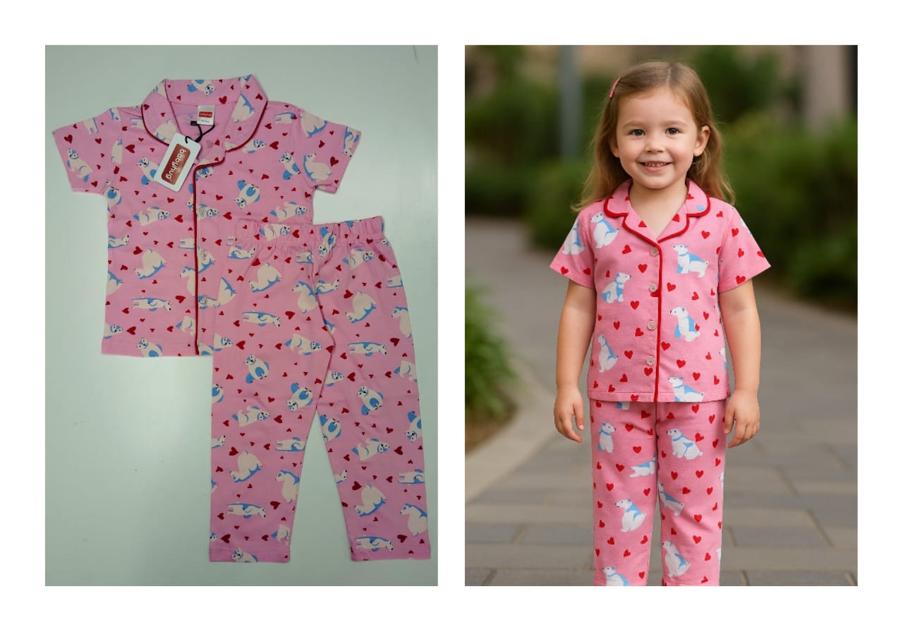 BABY HUG  KIDS NIGHT DRESS