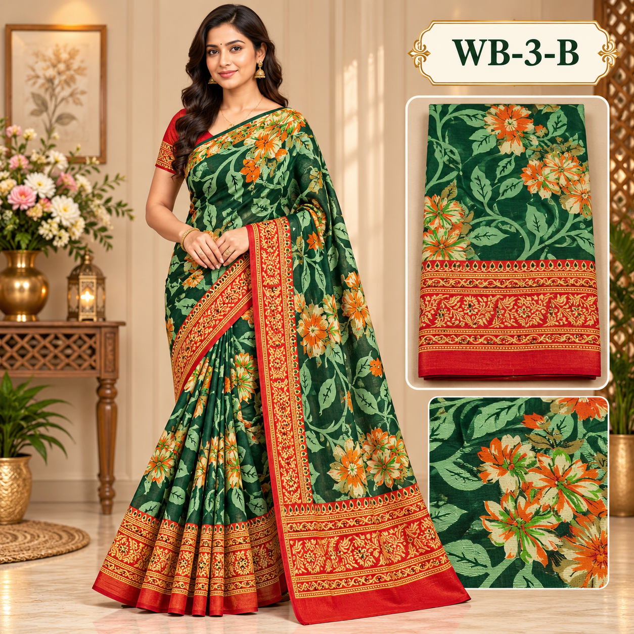 POONAM WITHBLOUSE -RAIN DROP